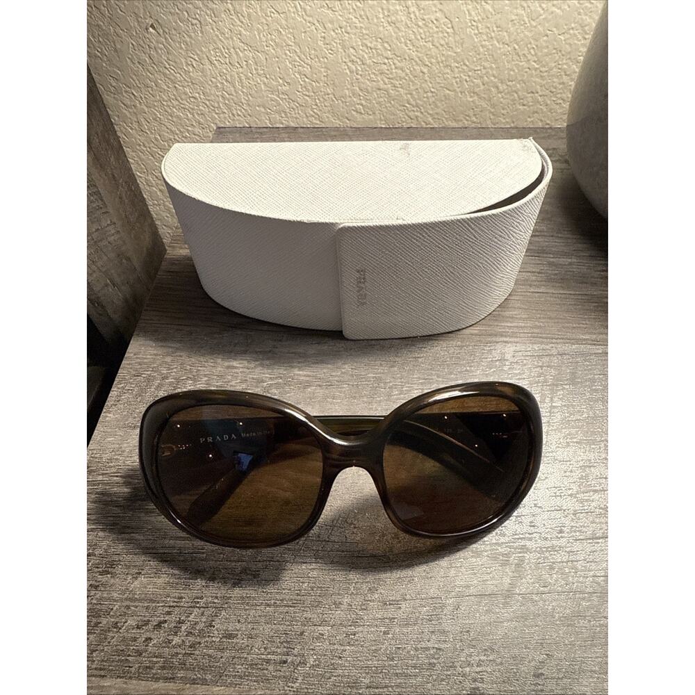 Prada Brown Tortoise Polarized Sunglasses w/ Case